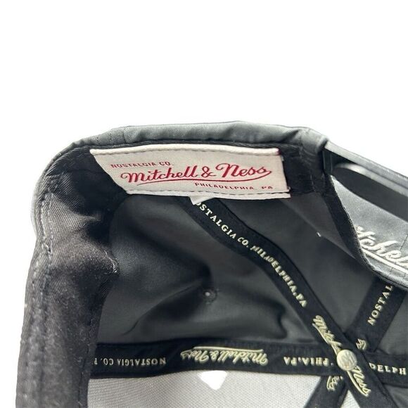 Mitchell & Ness Warriors Snapback Hat Unisex Black/Gray NBA Basketball Cap suede - Picture 5 of 6
